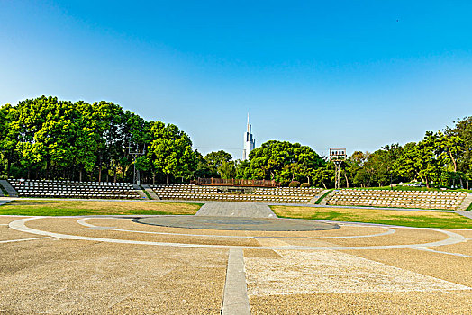 南京玄武湖公园莲花广场