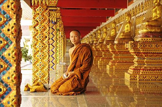 僧侣,寺院,庙宇,地区,泰国,亚洲