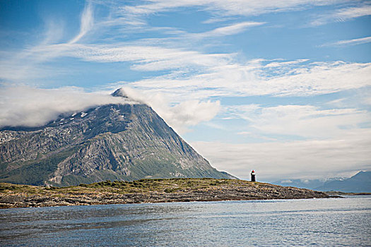 山,峡湾,挪威