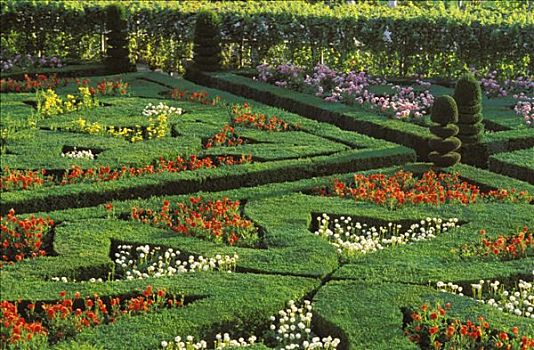 维朗德里城堡,法国,风景,花园