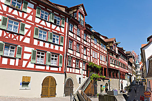 半木结构房屋,巴登符腾堡,德国南部,德国,欧洲