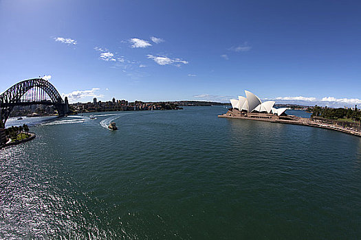 桥,剧院,水岸,悉尼港大桥,悉尼歌剧院,悉尼港,悉尼,新南威尔士,澳大利亚
