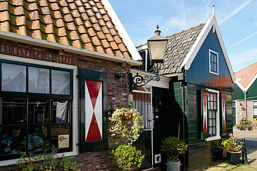 渔村,沃伦丹,北荷兰省,荷兰