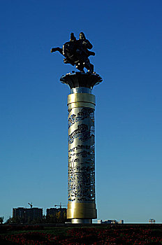 内蒙古海拉尔市-成吉思汗广场