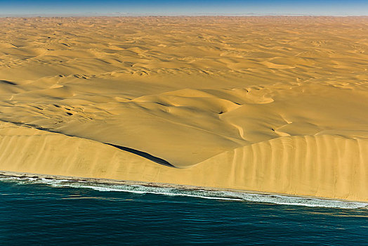 航拍,大西洋海岸,纳米布沙漠,埃龙戈区,纳米比亚,非洲