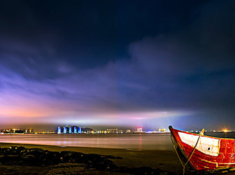 三亚湾夜景