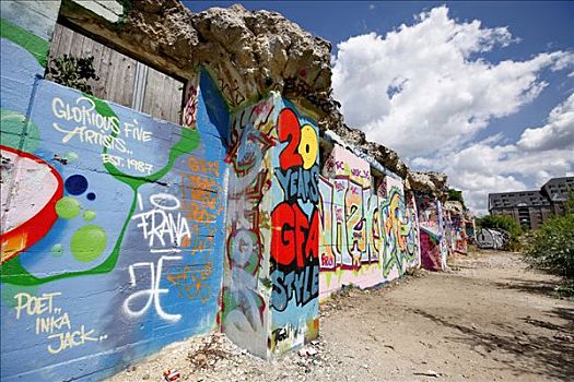 涂鸦,墙壁,柏林,德国,欧洲