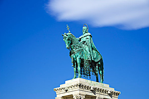 骑马雕像,国王,匈牙利,布达佩斯,欧洲