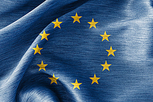 丝绸,旗帜,欧盟