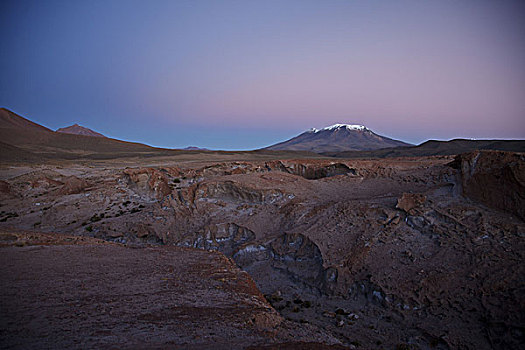 玻利维亚,眺台,落日