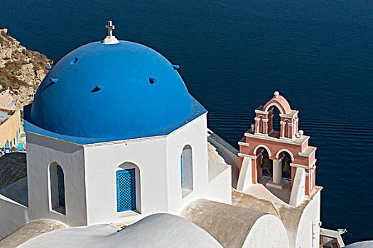 教堂,锡拉岛,希腊,欧洲