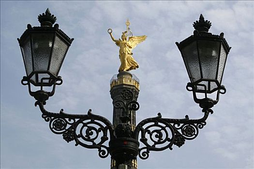胜利,柱子,灯笼,格罗塞尔,柏林,德国,欧洲