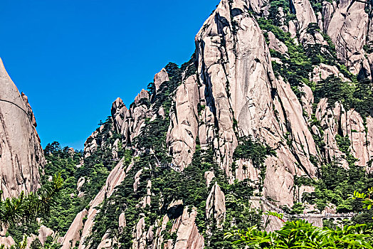 安徽省黄山市黄山风景区天海大峡谷自然景观