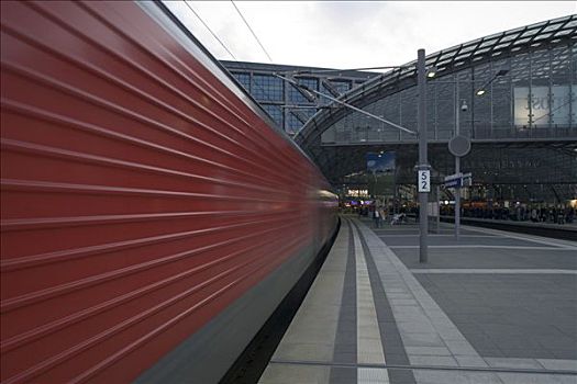 法兰克福火车站,红色,光滑面,拱形