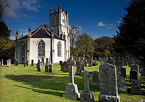 教堂,墓地,苏格兰
