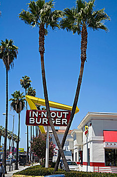 汉堡包,日落,大道,好莱坞,洛杉矶,加利福尼亚,美国