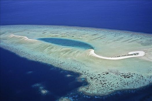马尔代夫,阿里环礁,航拍