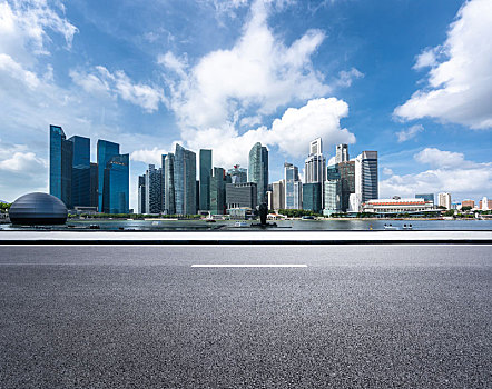 城市道路与天际线