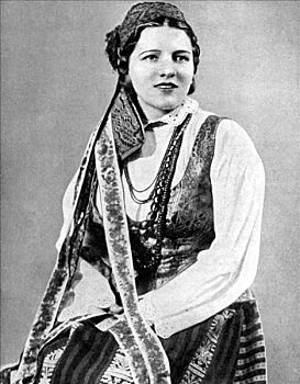 立陶宛人,女人,传统服饰,艺术家