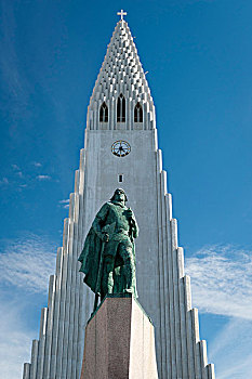 纪念建筑,探索者,北美,教堂,地标,冰岛,欧洲