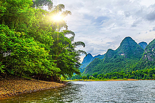 阳朔,兴坪,漓江,自然,风景