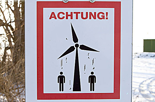 标识,德国,专注,风,涡轮,下奥地利州,奥地利,欧洲