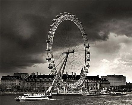 摩天轮,河岸,伦敦眼,伦敦,英格兰