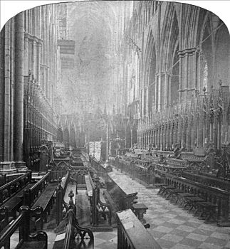 威斯敏斯特教堂,伦敦,迟,19世纪