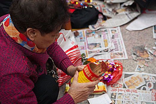 拥挤,春节,黃大仙祠,香港