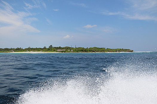 海天分割碎花海浪