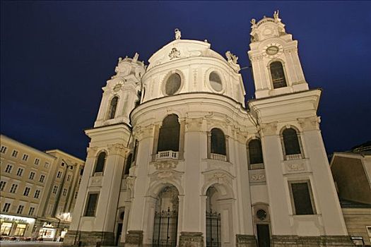 教堂,建造,菲舍尔,城镇,萨尔茨堡,奥地利