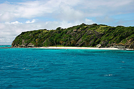 蓝色,碧水,许多,多巴哥岛