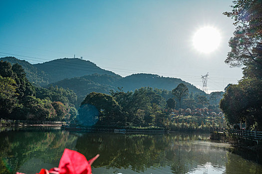 初冬12月登高羊城广州帽峰山沿途美景