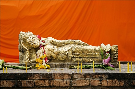 卧佛,雕塑,泰国
