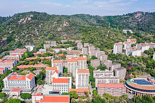 航拍福建厦门大学思明校区