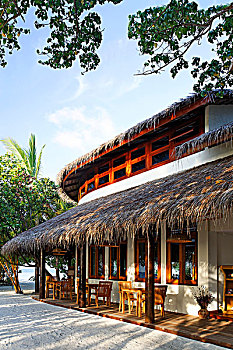 餐馆,岛屿,南马累环礁,马尔代夫,群岛,印度洋,亚洲