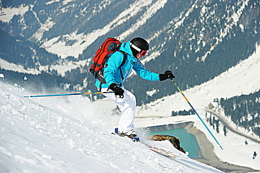 滑雪,下坡