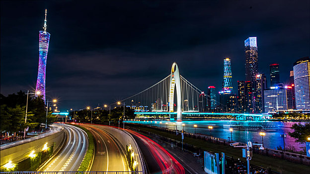 广州市区夜景