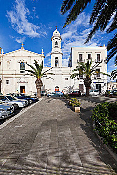 教会,深红色,教堂,特拉尼,阿普利亚区,意大利南部,意大利,欧洲