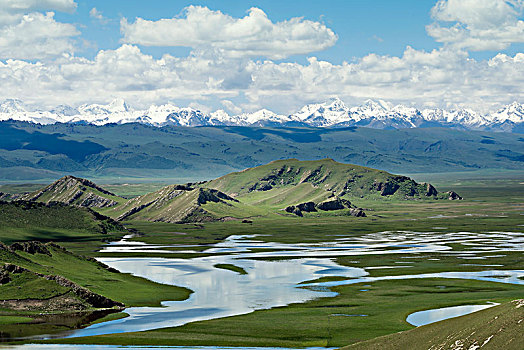 新疆风光-巴音布鲁克天鹅湖景区