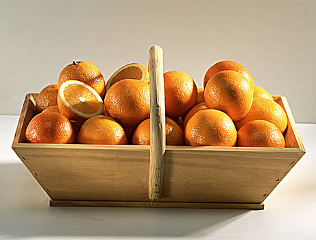 橘子,木质,篮子