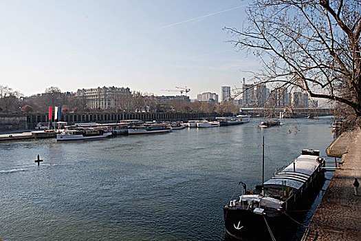 堤岸,塞纳河,巴黎,法国