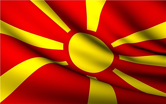 飞,旗帜,马其顿,国家,收集