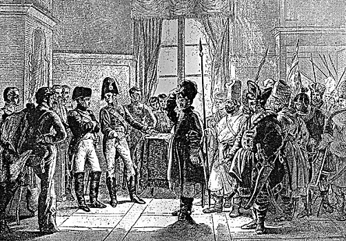 沙皇,展示,俄罗斯人,军队,拿破仑,七月