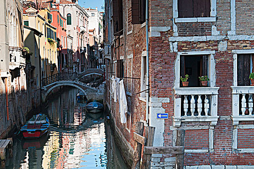 运河,威尼斯泻湖,威尼斯,世界遗产,威尼托,意大利,欧洲