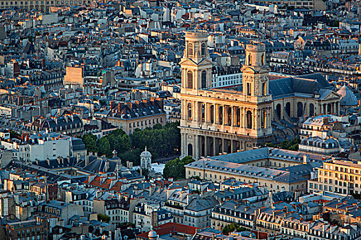 俯视,圣徒,建筑,巴黎,法国