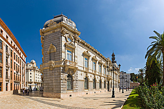 宫殿,市政厅,西班牙,城市,卡塔赫纳,旁侧,广场,英雄