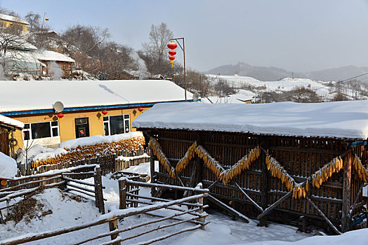 冬季吉林雪村-松岭美景如画