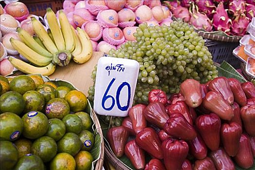 泰国,街边市场,水果