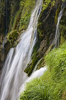 瀑布,国家公园,湖,克罗地亚
